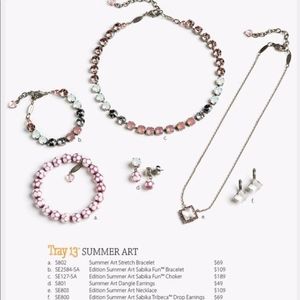 SABIKA Summer Art Dangle Earrings- NEW